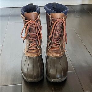 L.L. Bean Brown and Black Leather Boots
